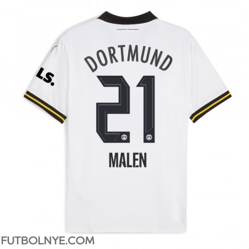 Camiseta Borussia Dortmund Donyell Malen #21 Tercera Equipación 2024-25 manga corta